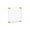 Azar Displays Floating Acrylic Wall Frame with Gold Stand Off Caps 105512-GLD - alternate 1
